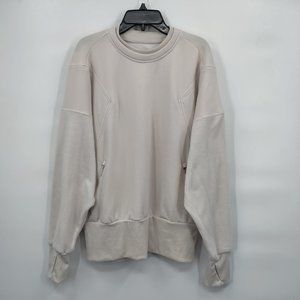 TAHARI SPORT Women's Oversized Sweater Cream Medium